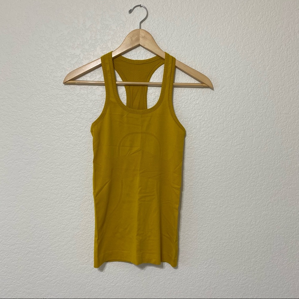 LULULEMON swiftly tech racerback tank top yellow